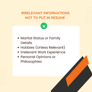Don't Include Them In Your Resume